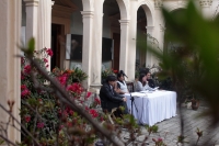 Domingo 22 de marzo del 2015. San Cristóbal de las Casas. La Enseñanza presenta el ciclo de lectura Acciones por la Libertad de Expresión durante la presentación de la muestra fotográfica del Word Press Photo 2014.