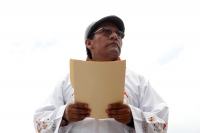Jueves 22 de junio del 2017. Tuxtla Gutiérrez. La manifestación en contra de las políticas extractivas en Chiapas del Movimiento Indígena del Pueblo Creyente Zoque en Defensa de la Vida y la Tierra.reúne a diferentes organizaciones sociales de los grupos 