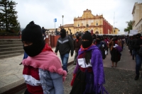 20220313. San Cristóbal de las Casas. bases de apoyo del EZLN se suman a las protestas por la guerra en Ucrania.