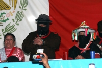 Domingo 1 de enero del 2017. San Andrés Larrainzar.  Durante el cierre de la segunda etapa del Congreso Nacional Indígena en el Caracol II, Oventik