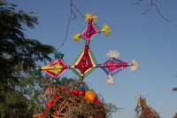 Lunes 21 de diciembre del 2015. Chiapa de Corzo. Los cientos de Floreros llegan esta madrugada a las cercanías de la comunidad de la ribera del Grijalva sucios y cansados después de permanecer durante 8 días en las montañas de Los altos de Chiapas donde r