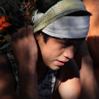 Miércoles 21 de diciembre del 2016. Chiapa de Corzo. La Topada de la Flor. Los jóvenes floreros llegan a Chiapa de Corzo después de caminar por cientos de kilómetros hacia las comunidades de Los Altos de Chiapas y de recolectar manojos o amarres del tubér
