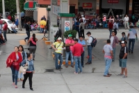 Miércoles 13 de junio del 2018. Tuxtla Gutiérrez. El movimiento magisterial y las organizaciones sumadas al paro nacional realizan la toma de algunas gasolineras en la capital del estado de Chiapas.