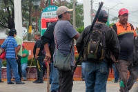 Miércoles 13 de junio del 2018. Tuxtla Gutiérrez. El movimiento magisterial y las organizaciones sumadas al paro nacional realizan la toma de algunas gasolineras en la capital del estado de Chiapas.