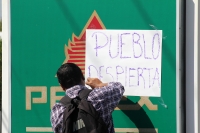 Lunes 2 de enero del 2017. Tuxtla Gutiérrez. Las protestas por El Gasolinazo de este 2017 se empiezan a manifestar en varias localidades de Chiapas