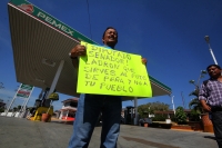 Lunes 2 de enero del 2017. Tuxtla Gutiérrez. Las protestas por El Gasolinazo de este 2017 se empiezan a manifestar en varias localidades de Chiapas