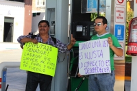 Lunes 2 de enero del 2017. Tuxtla Gutiérrez. Las protestas por El Gasolinazo de este 2017 se empiezan a manifestar en varias localidades de Chiapas