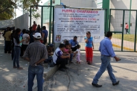 Lunes 27 de marzo del 2017. Tuxtla Gutiérrez. Varias mantas confirman el vacio de servicios en los hospitales chiapanecos.