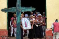 Martes 11 de diciembre del 2018. San Cristóbal de las Casas. Los peregrinos de Los Altos de Chiapas recorren el tramo carretero entre Tuxtla Gutiérrez y San Cristóbal de las  Casas para visitar las ermitas guadalupanas