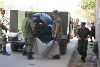 Miércoles 2 de marzo. Elementos del Ejercito Mexicano realizan un operativo de seguridad alrededor de la Circunvalación del libramiento sur y carretera a Chiapa de Corzo, donde este medio día fueron encontradas varias granadas explosivas.