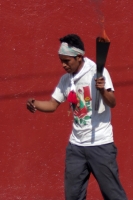 Lunes 8 de diciembre del 2014. Tuxtla Gutiérrez. Los peregrinos de las comunidades de los altos de Chiapas llegan a la Catedral de Guadalupe en la capital del estado de Chiapas donde continúan el recorrido de las carreteras del sureste de México.