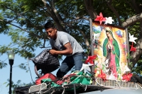 Martes 10 de diciembre del 2019. Tuxtla Gutiérrez. Peregrinos recorren las calles de la ciudad dirigiéndose a la iglesia de Guadalupe para continuar el recorrido hacia las diferentes ermitas de Chiapas