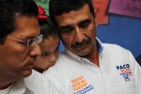Martes 7 de julio del 2015. Tuxtla Gutiérrez. Gustavo Madero Muñoz, dirigente nacional del PAN (Partido Acción Nacional) acompaña a los candidatos locales de este partido político durante su gira en el estado de Chiapas.