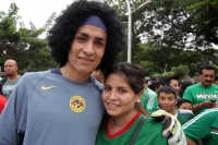 Jueves 9 de octubre del 2014. Tuxtla Gutiérrez. Los aficionados durante el partido de México vs Honduras.