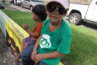 Julio del 2014. Tapachula de Córdoba y Ordoñez. Los Niños Hondureños. Después de vivir el éxodo ocasionado por la violencia en Honduras, acosados y perseguidos por los mareros, continúan el camino hacia el norte intentando olvidar la venganza que sus jóve