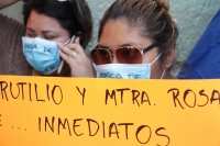 Martes 23 de julio del 2019. Tuxtla Gutiérrez. Maestros de la asociación AMICH continúan protestan do en las entradas del edificio del gobierno de Chiapas.