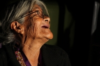 Miércoles 18 de noviembre del 2015. San Cristóbal de las Casas, María Pérez López, indígena tsotsil, considerada Tesoro Humano Vivo por la Dirección de Culturas Populares del Conaculta y la Sedesol, durante el Conversatorio organizado en el Encuentro de T