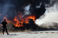 Jueves 8 de marzo del 2012. Incendio en las cercanías de Caleras Y Morteros del Grijalva.