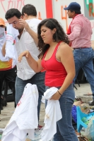 Mayo del 2015. Tuxtla Gutiérrez. Durante la jornada de incendios de edificios de partidos políticos del Movimiento Magisterial.