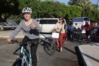 Sábado 7 de marzo del 2015. Tuxtla Gutiérrez. Grupos de ciclistas recorren las avenidas de la capital del estado de Chiapas en la Rodada de Altura 2015 que se lleva a cabo simultáneamente en varios países de habla hispana.