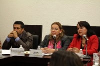 Martes 3 de marzo del 2015. Tuxtla Gutiérrez. Isabel Croley, representante de la UNICEF en México en la reunión de trabajo en el congreso local para la creación de la ley de los derechos de los niños, las niñas y adolecentes en Chiapas