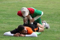 Jueves 2 de enero del 2014. Tuxtla Gutiérrez. Los Jaguares de Chiapas durante el entrenamiento de esta mañana en la cancha alterna del Estadio Zoque de esta ciudad.