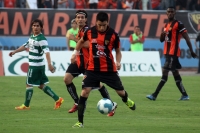 Jueves 3 de mayo del 2012. Acciones del partido entre Jaguares de Chiapas y Santos.