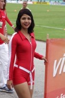 Sábado 24 de septiembre del 2016. Tuxtla Gutiérrez. Animadoras. Jaguares logra empatar a Necaxa a dos tantos, esta tarde en la cancha del Estadio Zoque.