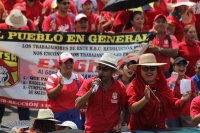 Lunes 1 de mayo del 2017. Tuxtla Gutiérrez. La marcha convocada por el movimiento de resistencia para el día 1, 2 y 3 de mayo en el contingente del sector salud.
