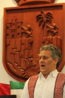Noviembre del 2012. Tuxtla Gutiérrez, Chiapas. Juan Sabines Guerrero en el congreso del estado presenta el sexto informe de la administración chiapaneca.