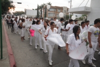 Viernes 20 de marzo del 2015. Tuxtla Gutiérrez. En la víspera se realizo la marcha silenciosa por la memoria de la niña fallecida en una guardería de Tuxtla. (Marcha por Kimy)