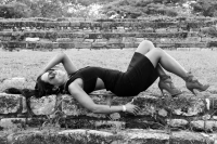 Julio de 2017. Chiapa de Corzo. Las ruinas de la antigua ciudad prehispánica enmarcan la sesión de esta ocasión con la modelo Kathya Caballero.