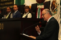 Viernes 2 de diciembre del 2016. Tuxtla Gutiérrez. Enrique Krauze, historiador mexicano recibe esta tarde la medalla Rosario Castellanos que el Congreso de Chiapas otorga a quienes se distinguen en las artes y ciencias en México.