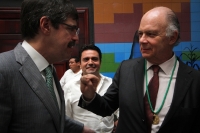 Viernes 2 de diciembre del 2016. Tuxtla Gutiérrez. Enrique Krauze, historiador mexicano recibe esta tarde la medalla Rosario Castellanos que el Congreso de Chiapas otorga a quienes se distinguen en las artes y ciencias en México.