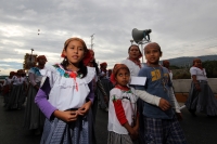 Jueves 12 de diciembre del 2013. Tuxtla Gutiérrez. Los grupos de peregrinos guadalupanos llegan este día a los diferentes puntos de encuentro religioso en las diferentes comunidades del estado de Chiapas.
