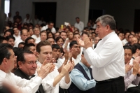 Viernes 12 de febrero del 2016. Tuxtla Gutiérrez. Monseñor Fabio Martínez Castilla; Arzobispo de Tuxtla Gutiérrez y Monseñor Felipe Arismendi Esquivel; Obispo de San Cristóbal de las Casas acompañan este medio día la entrega de Constancia de Libertad Susp