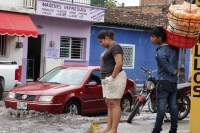 Viernes 5 de agosto del 2016. Tuxtla Gutiérrez. Algunas calles del centro de Tuxtla al inicio de la lluvia de esta mañana.