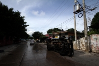 Sábado 3 de septiembre del 2016. Tuxtla Gutiérrez. Las intensas lluvias causas afectaciones en varias colonias populares de la capital de Chiapas.