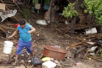 Sábado 3 de septiembre del 2016. Tuxtla Gutiérrez. Las intensas lluvias causas afectaciones en varias colonias populares de la capital de Chiapas.