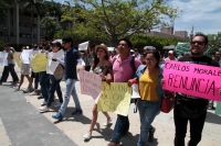 Domingo 28 de julio del 2019. Tuxtla Gutiérrez. El asalto al domicilio de un reportero provoca la manifestación en contra de la violencia en Tuxtla y el repudio al alcalde Carlos Morales.