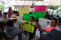 Domingo 28 de julio del 2019. Tuxtla Gutiérrez. El asalto al domicilio de un reportero provoca la manifestación en contra de la violencia en Tuxtla y el repudio al alcalde Carlos Morales.