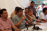 Lunes 7 de julio del 2014. Tuxtla Gutiérrez. Locatarios de los diferentes mercados de la ciudad continúan exigiendo a las autoridades que se aplique la fuerza pública a los ambulantes y que continuaran realizando actividades de defensa del comercio formal