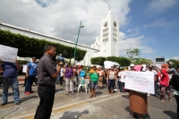 Lunes 6 de julio del 2015. Tuxtla Gutiérrez. Locatarios de Arriaga marchan y exigen a las autoridades estatales su intervención en esta localidad