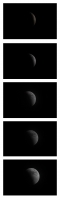 Domingo 27 de septiembre del 2015. Tuxtla Gutiérrez. Aspecto de la primera parte del eclipse total de luna de esta noche desde el sureste de México.