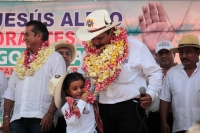 Domingo 29 de abril del 2018. Venustiano Carranza. Inician las Campañas. La liberación de los partidos. El Bronco acompaña a Chus Orantes en su inicio de campaña a la gubernatura de Chiapas.