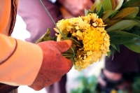 Miércoles 24 de julio del 2019. Suchiapa.  Las ofrendas de flores tradicionales durante los festejos de Santa Ana.
