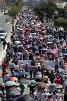 Jueves 26 de febrero del 2015. Tuxtla Gutiérrez. Las demandas incumplidas del magisterio ocasionan de nuevo la movilización de los profesores en Chiapas.