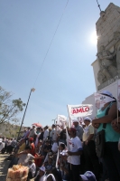 Domingo 19 de febrero del 2017. Tuxtla Gutiérrez. Andrés Manuel López Obrador reúne a sus simpatizantes este medio día en el parque Morelos-Bicentenario