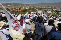 Domingo 19 de febrero del 2017. Tuxtla Gutiérrez. Andrés Manuel López Obrador reúne a sus simpatizantes este medio día en el parque Morelos-Bicentenario
