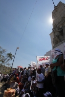 Domingo 19 de febrero del 2017. Tuxtla Gutiérrez. Andrés Manuel López Obrador reúne a sus simpatizantes este medio día en el parque Morelos-Bicentenario